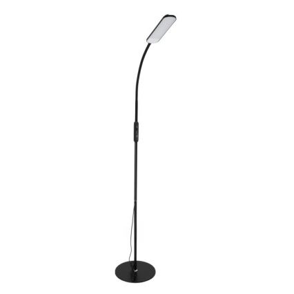 LED Stmívatelná stojací lampa TEILO LED/10W/230V 3000/4000/6500K černá + dálkové ovládání