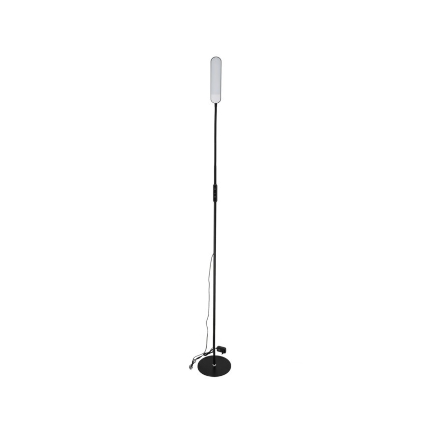 LED Stmívatelná stojací lampa TEILO LED/10W/230V 3000/4000/6500K černá + dálkové ovládání