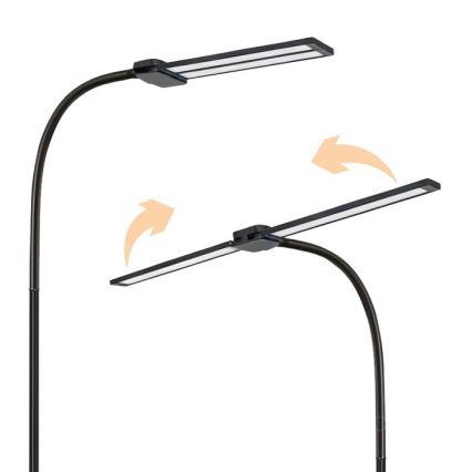 LED Stmívatelná stojací lampa TEILO LED/14W/230V 3000/4000/6000K černá