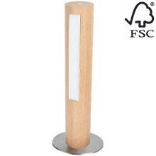 LED Stmívatelná stolní lampa CONOR LED/9W/230V dub – FSC certifikováno