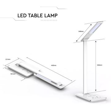 LED Stmívatelná stolní lampa LED/5W/230V s bezdrátovým nabíjením
