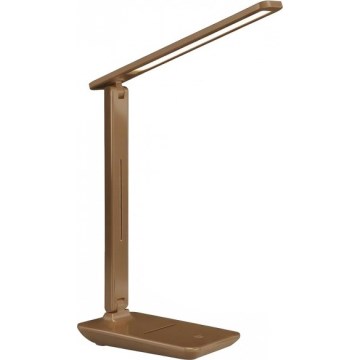 LED Stmívatelná stolní lampa NOBLITE N LED/7W/230V 3000/4000/6500K hnědá