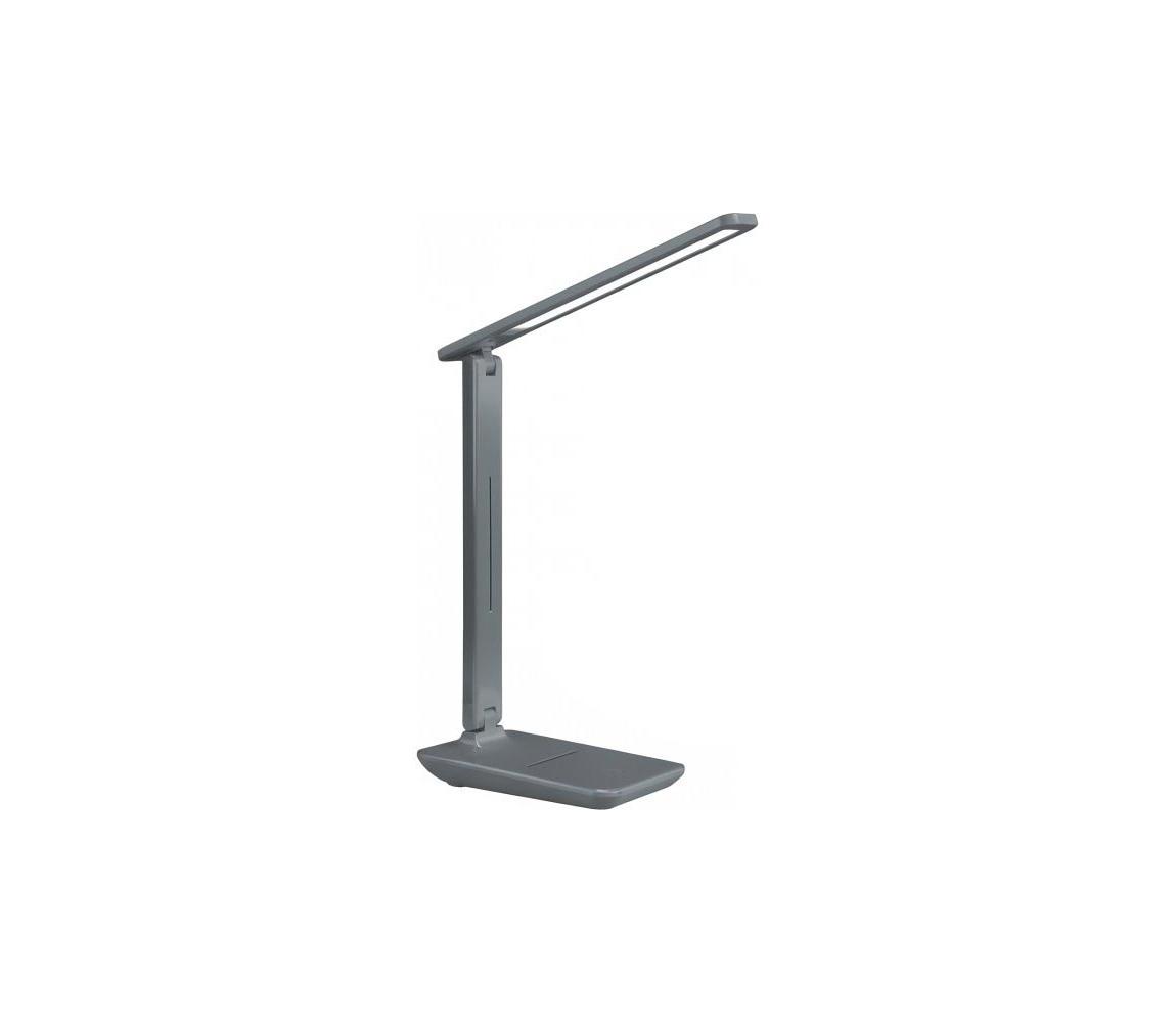 LED Stmívatelná stolní lampa NOBLITE N LED/7W/230V 3000/4000/6500K šedá 005007 – Alasans
