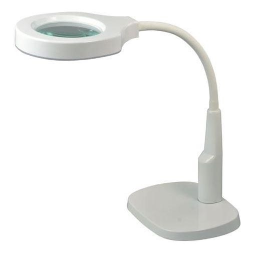 LED Stmívatelná stolní lampa s bifokální lupou LED/6W/230V 6000-7000K bílá