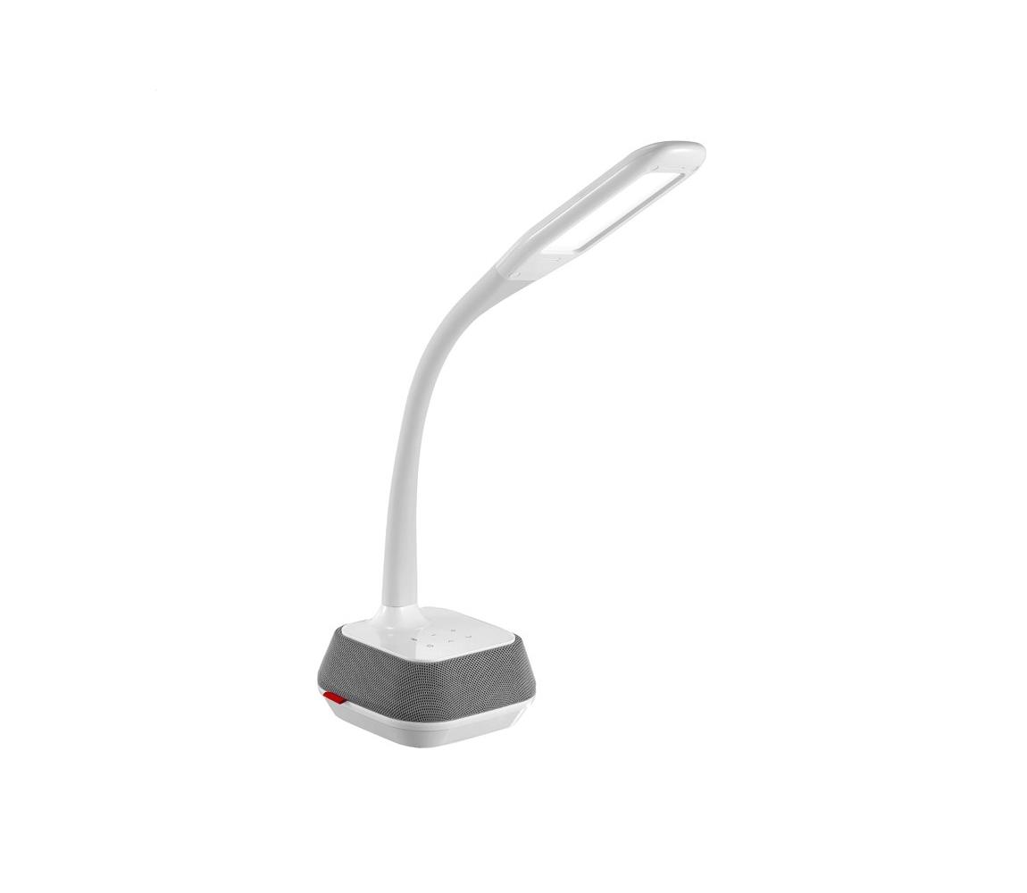 Platinet LED Stmívatelná stolní lampa s bluetooth reproduktorem a USB LED/18W/230V