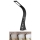 LED Stmívatelná stolní lampa s displejem LEATHER LED/7W/230V černá
