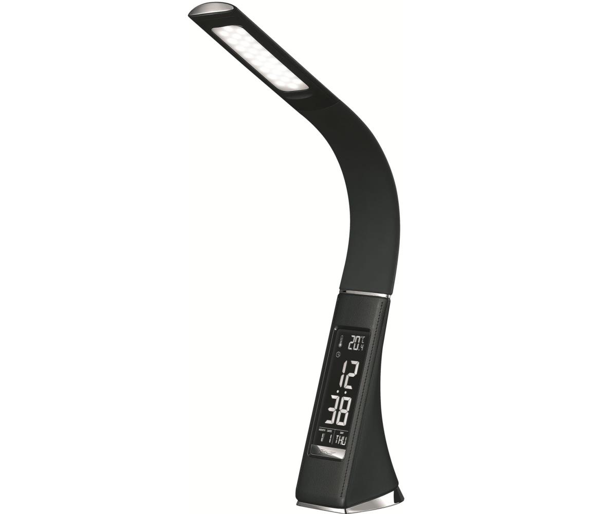 LED Stmívatelná stolní lampa s displejem LED/7W/5V černá PDLU3B – Alasans