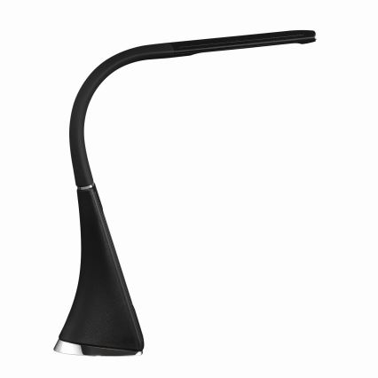 LED Stmívatelná dotyková stolní lampa s displejem LED/7W/5V černá