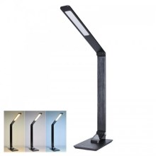 LED Stmívatelná stolní lampa s displejem LED/8W/230V černá
