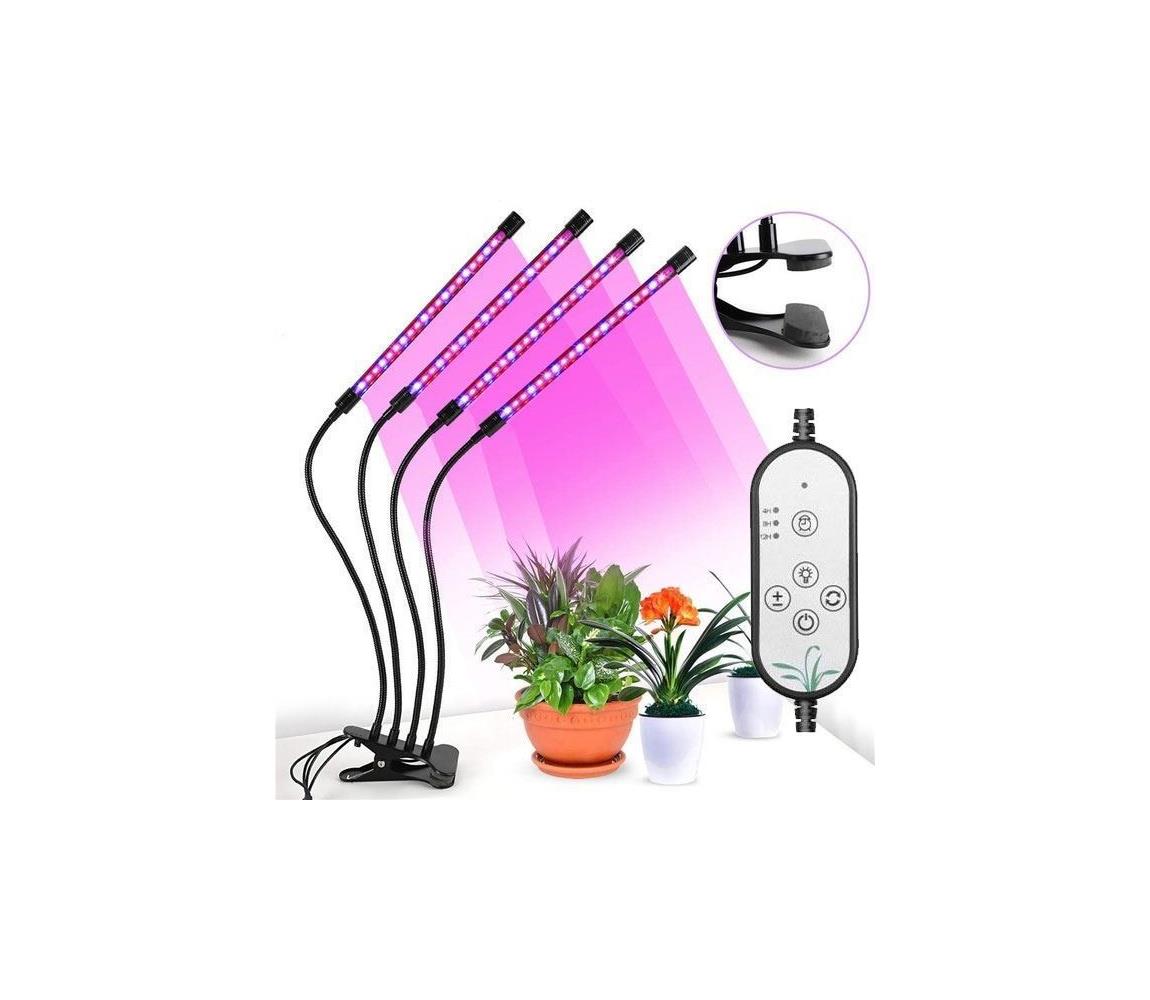 HADEX LED Stmívatelná stolní lampa s klipem pro pěstování rostlin LED/15W/5V HD0429