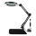 LED Stmívatelná stolní lampa s lupou LED/11W/5V 3000-6000K černá