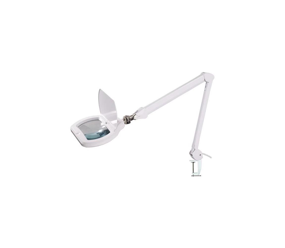 Geti LED Stmívatelná stolní lampa s lupou LED/12W/230V bílá TI0017