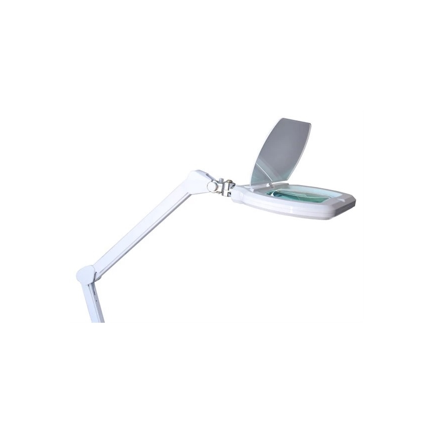 LED Stmívatelná stolní lampa s lupou LED/12W/230V bílá
