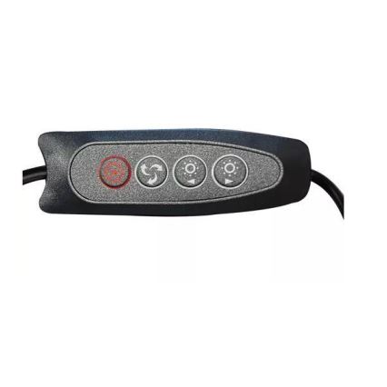LED Stmívatelná stolní lampa s lupou LED/6W/5V 3000K/4000K/6000K černá