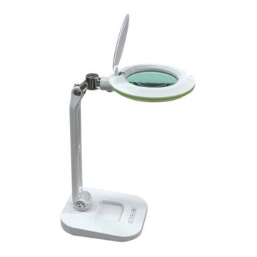 LED Stmívatelná stolní lampa s lupou LED/7W/230V 6500K bílá