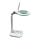 LED Stmívatelná stolní lampa s lupou LED/7W/230V 6500K bílá