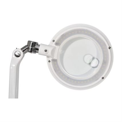 LED Stmívatelná stolní lampa s lupou LED/7W/230V 6500K bílá