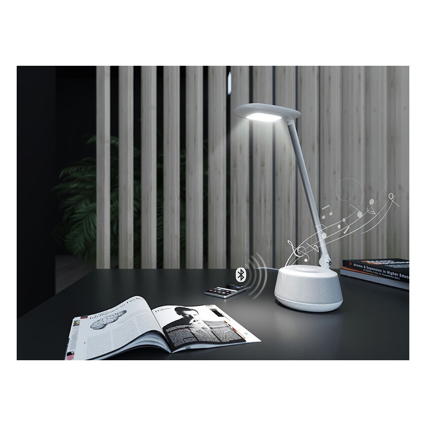 LED Stmívatelná stolní lampa s reproduktorem MOANA MUSIC LED/6W/230V