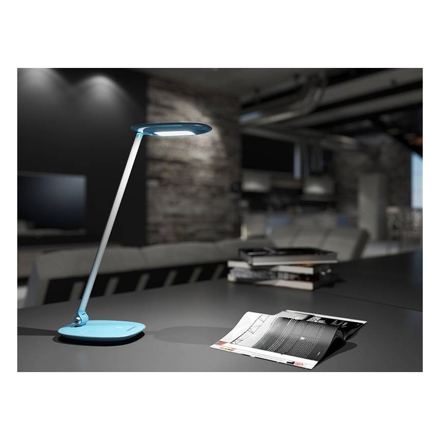 LED Stmívatelná stolní lampa s USB MOANA LED/6W/230V černá
