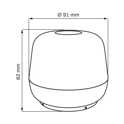 LED Stmívatelná dotyková venkovní stolní lampa SAMBA LED/1,2W/5V USB 1200 mAh IP44 černá