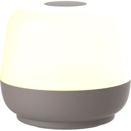 LED Stmívatelná dotyková venkovní stolní lampa SAMBA LED/1,2W/5V USB 1200 mAh IP44 šedá
