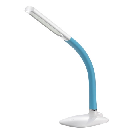LED Stmívatelná stolní lampa se sklápěcím ramenem LED/8W/230V/12V modrá