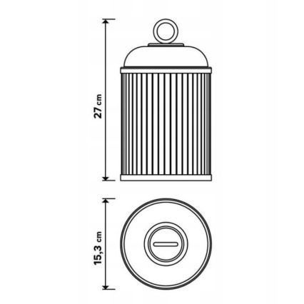 LED Stmívatelná venkovní lampa CANARI LED/2W/5V IP44