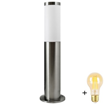 LED Stmívatelná venkovní lampa LIVIA 1xE27/6W/230V 2700-6500K Wi-Fi 45 cm IP44 stříbrná