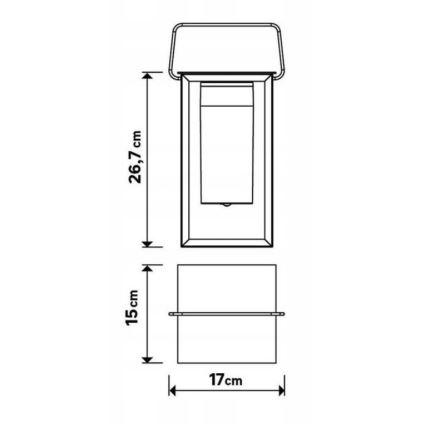 LED Stmívatelná venkovní lampa MESHY LED/2W/5V IP44