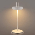 LED Stmívatelná venkovní nabíjecí dotyková stolní lampa SHINE LED/1,5W/3,7V 3000 mAh IP44 bílá