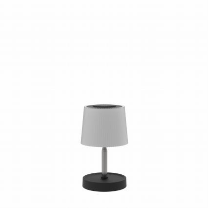 LED Stmívatelná dotyková venkovní nabíjecí stolní lampa LED/2W/5V IP44 1200 mAh šedá