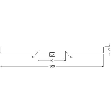 LED Stmívatelná zářivková trubice S14d/3W/230V 2700K 30 cm CRI 90 - Osram