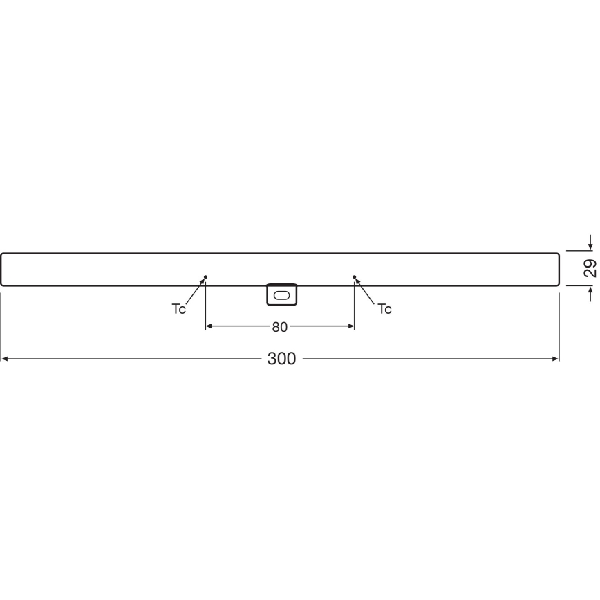 LED Stmívatelná zářivková trubice S14d/3W/230V 2700K 30 cm CRI 90 - Osram