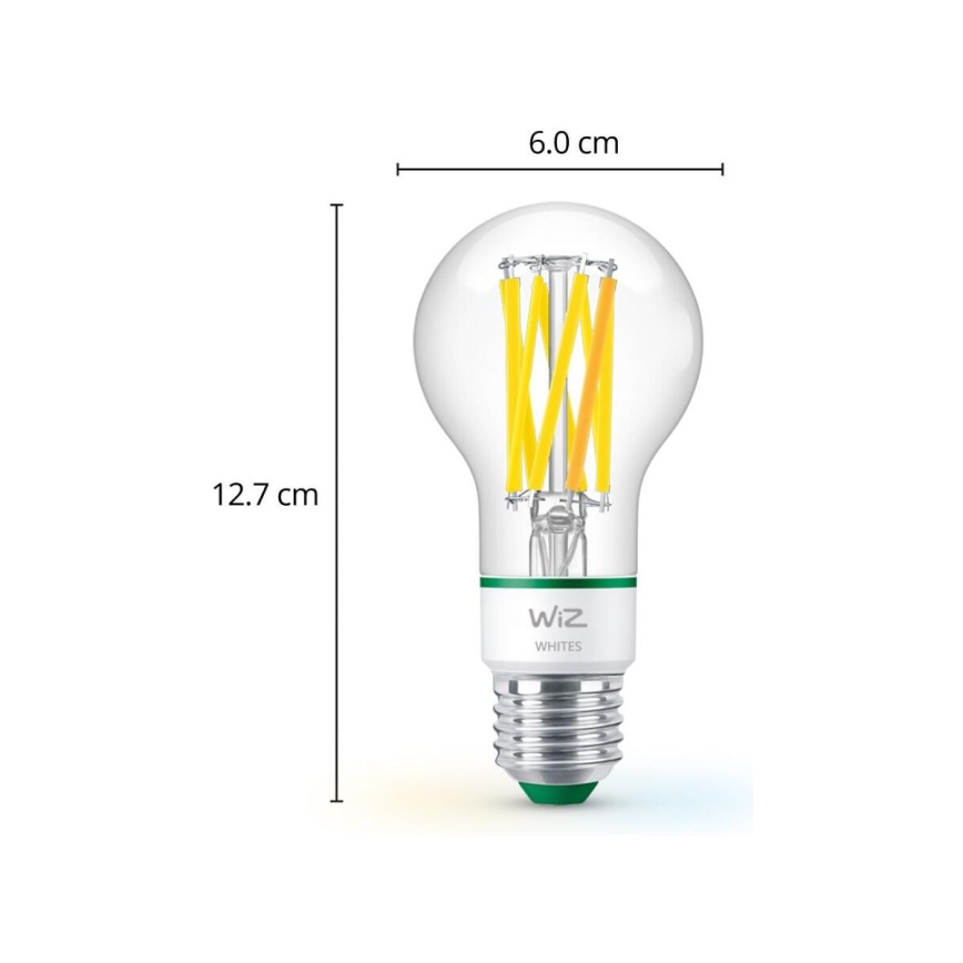 LED Stmívatelná žárovka A60 E27/4,3W/230V 2700-4000K CRI 90 Wi-Fi - WiZ