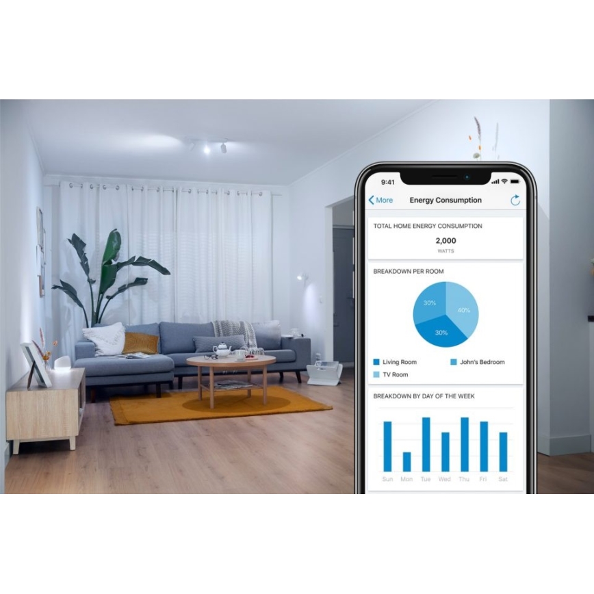 LED Stmívatelná žárovka FILAMENT A60 E27/6,7W/230V 2700-6500K CRI 90 Wi-Fi - WiZ