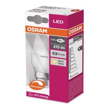 LED Stmívatelná žárovka B22d/5,4W/230V 2700K - Osram