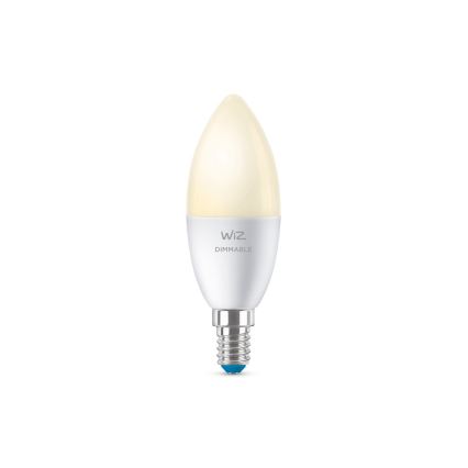 LED Stmívatelná žárovka C37 E14/4,9W/230V 2700K CRI 90 Wi-Fi - WiZ