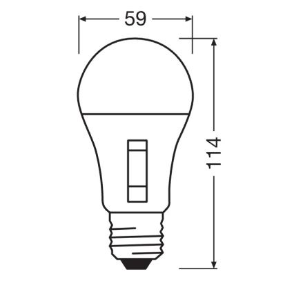LED Stmívatelná žárovka CLASSIC A60 E27/13W/230V 2700/3000/4000/6500K - Osram