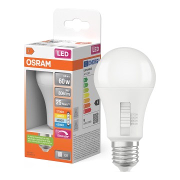 LED Stmívatelná žárovka CLASSIC A60 E27/8,8W/230V 2700/3000/4000/6500K - Osram