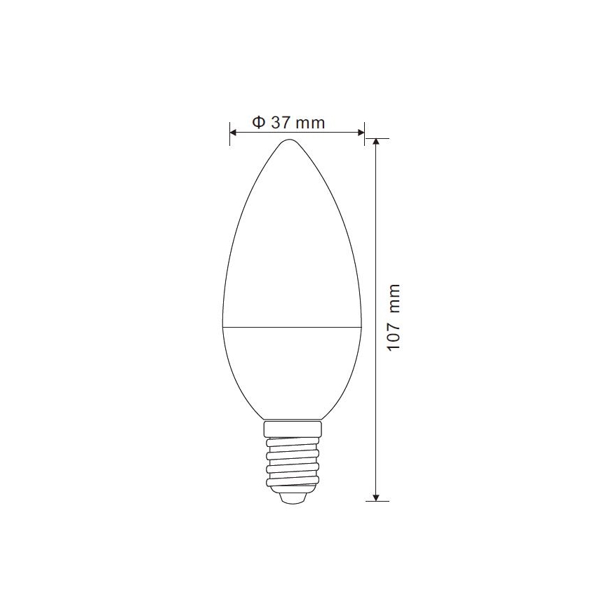 LED Stmívatelná žárovka E14/5W/230V 3000K - Globo