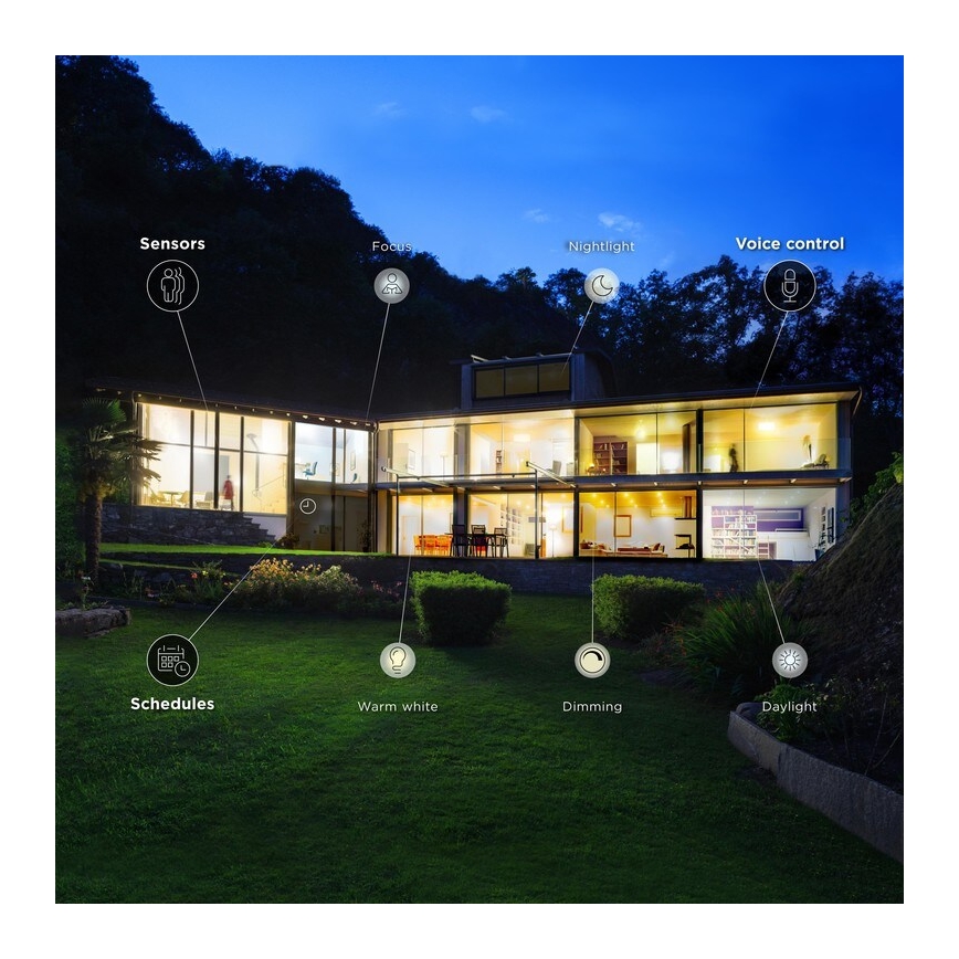LED Stmívatelná žárovka E14/6,5W/230V 2700-6500K Wi-Fi - WiZ