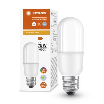 LED Stmívatelná žárovka E27/11W/230V 6500K CRI 90 - Ledvance