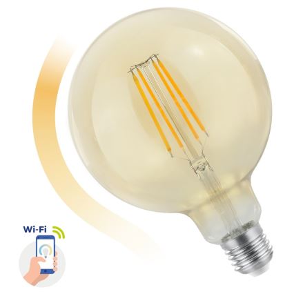 LED Stmívatelná žárovka E27/5,5W/230V 1700-2700K Wi-Fi Tuya