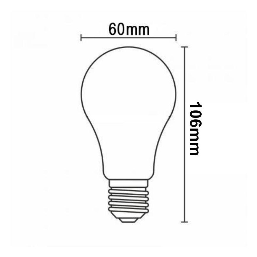 LED Stmívatelná žárovka FILAMENT A60 E27/11W/230V 3000K