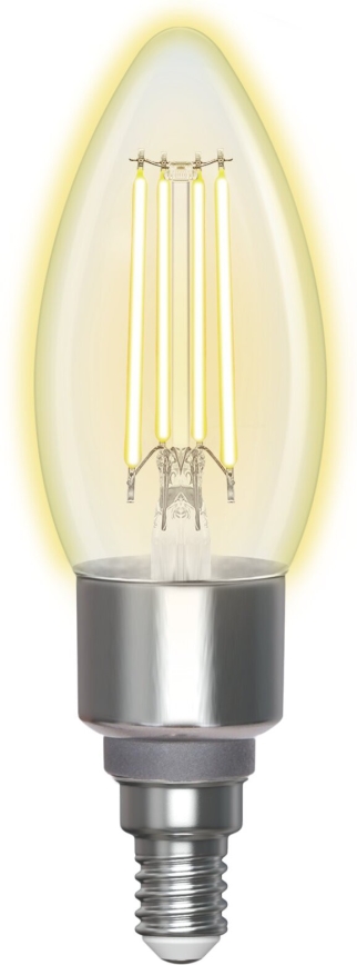 LED Stmívatelná žárovka FILAMENT C35 E14/4,5W/230V 2700-6500K Wi-Fi - Aigostar