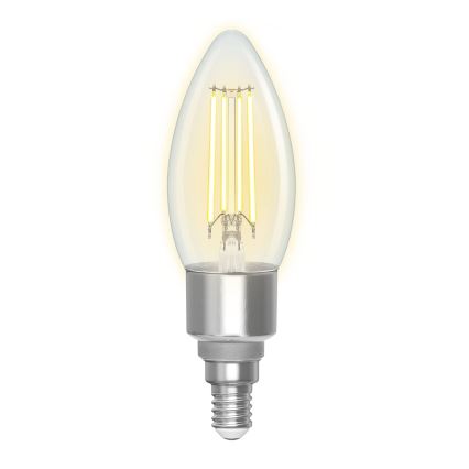 LED Stmívatelná žárovka FILAMENT C35 E14/4,5W/230V 2700-6500K Wi-Fi - Aigostar