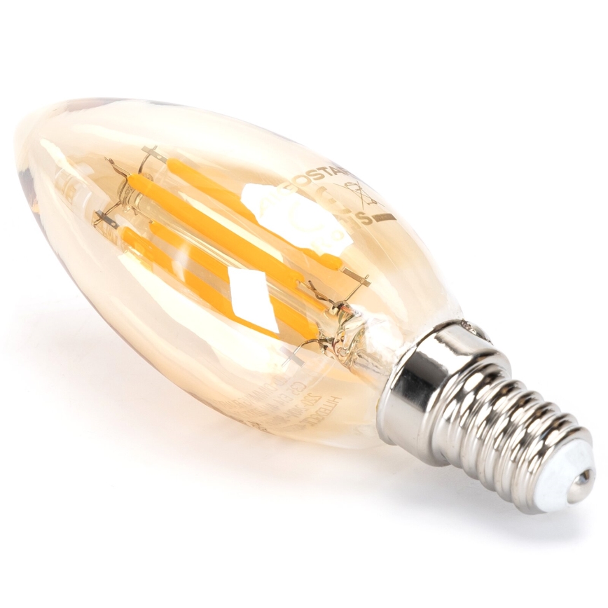 LED Stmívatelná žárovka FILAMENT C35 E14/4W/230V 2200K - Aigostar