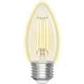 LED Stmívatelná žárovka FILAMENT C35 E27/4,5W/230V 2700-6500K Wi-Fi - Aigostar