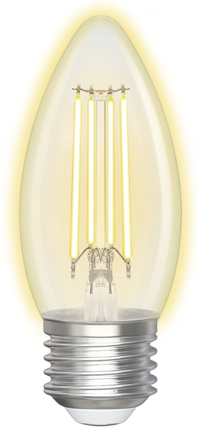 LED Stmívatelná žárovka FILAMENT C35 E27/4,5W/230V 2700-6500K Wi-Fi - Aigostar