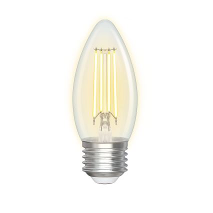 LED Stmívatelná žárovka FILAMENT C35 E27/4,5W/230V 2700-6500K Wi-Fi - Aigostar